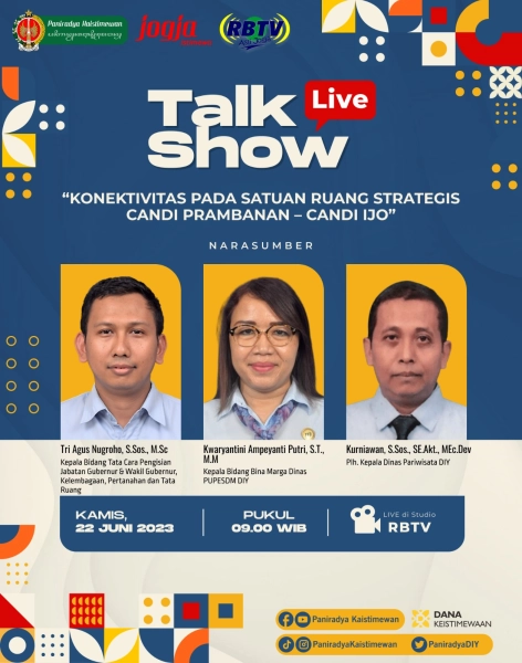 Live Talkshow - Konektivitas Pada Satuan Ruang Strategis Candi Prambanan – Candi Ijo