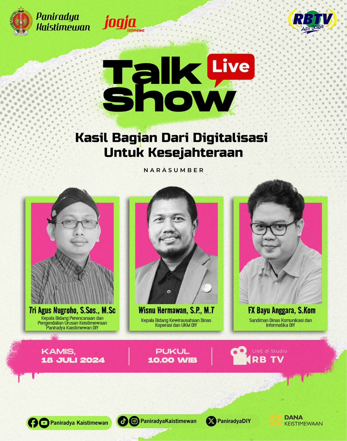 Live Talkshow -  Kasil Bagian Dari Digitalisasi Untuk Kesejahteraan