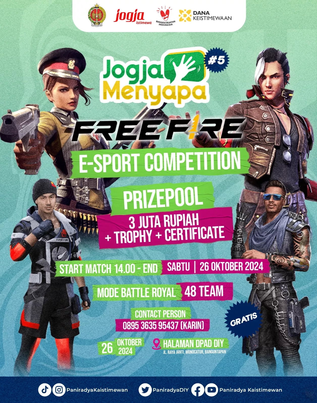 Jogja Menyapa - Kompetisi E-Sport Freefire