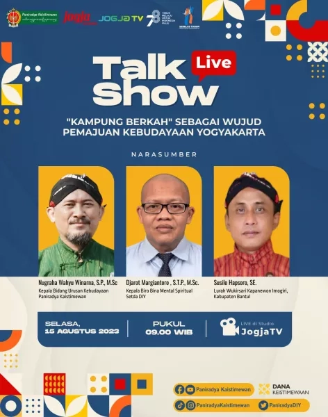 Live Talkshow - Kampung Berkah sebagai Wujud Pemajuan Kebudayaan Yogyakarta